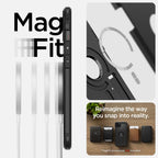 Spigen Tough Armor MagSafe dėklas iPhone 15 – juodas