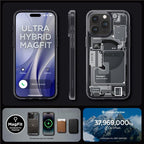 Spigen Ultra Hybrid MagSafe dėklas iPhone 15 Pro – pilkas