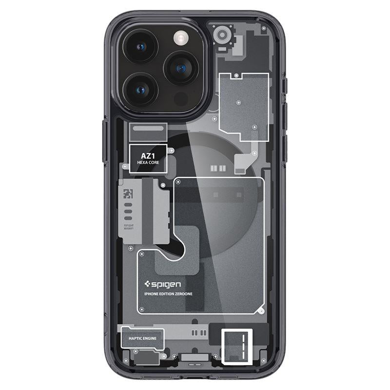 Spigen Ultra Hybrid MagSafe dėklas iPhone 15 Pro – pilkas