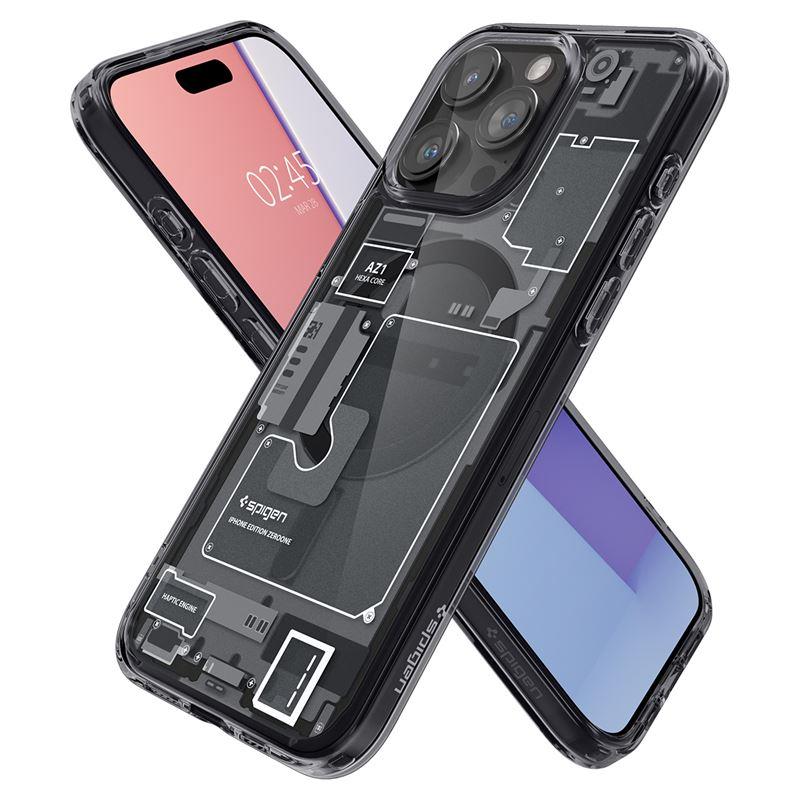 Spigen Ultra Hybrid MagSafe dėklas iPhone 15 Pro – pilkas