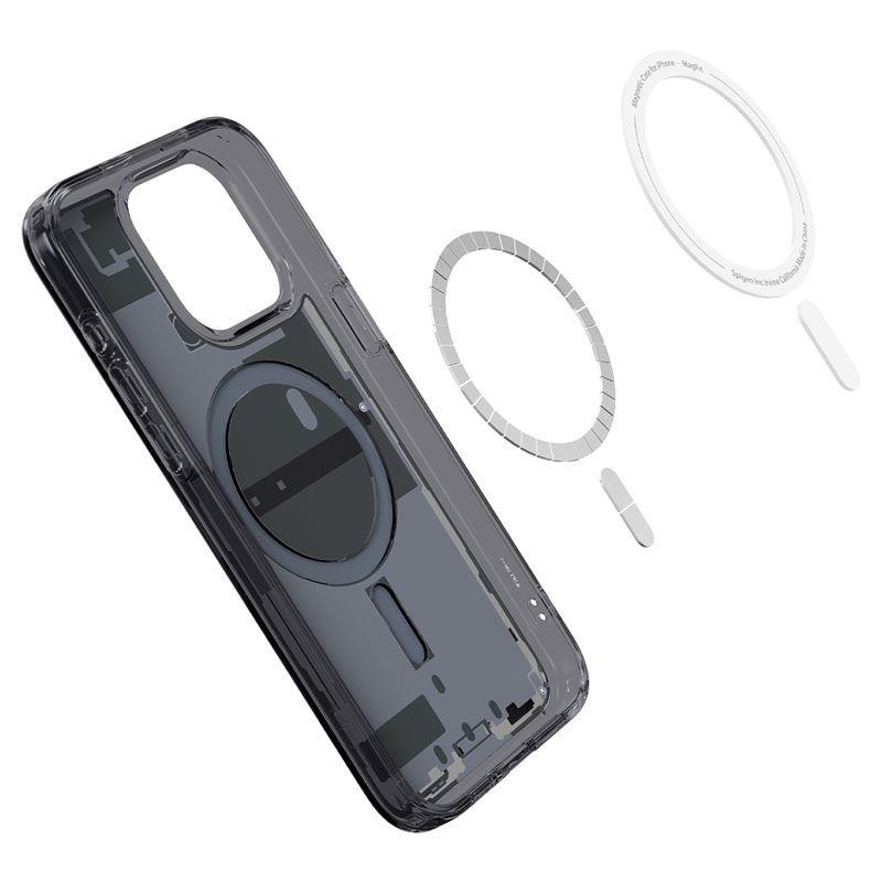 Spigen Ultra Hybrid MagSafe dėklas iPhone 15 Pro – pilkas