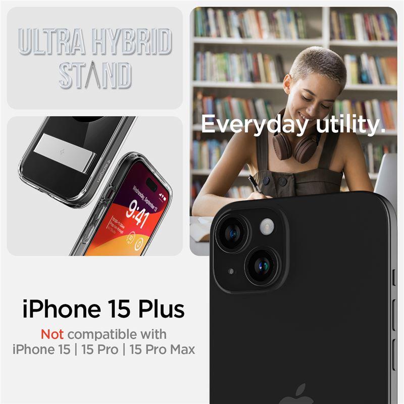 Spigen Ultra Hybrid S MagSafe dėklas iPhone 15 Plus – juodas