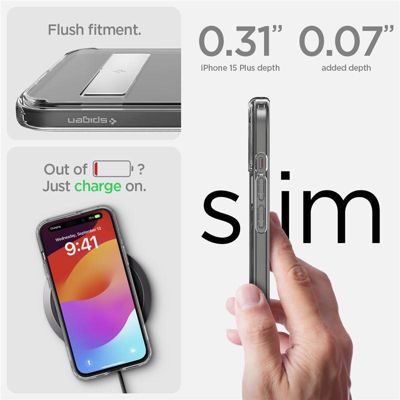 Spigen Ultra Hybrid S MagSafe dėklas iPhone 15 Plus – juodas