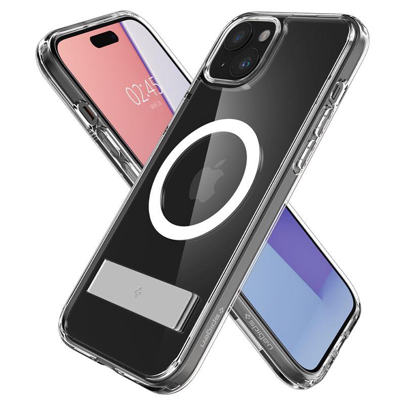 Spigen Ultra Hybrid MagSafe dėklas iPhone 15 Plus – skaidrus
