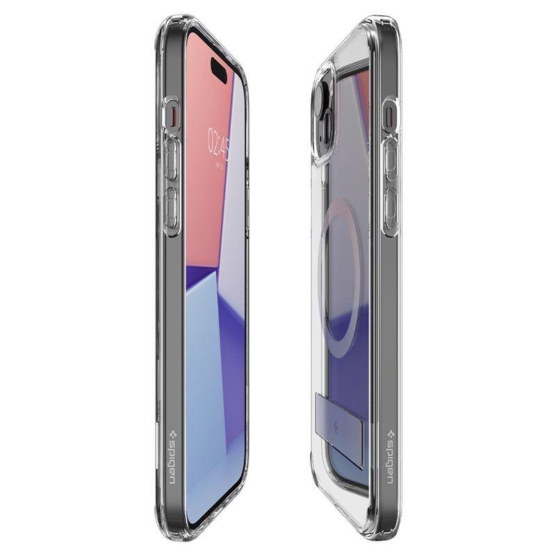 Spigen Ultra Hybrid MagSafe dėklas iPhone 15 Plus – skaidrus