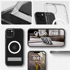 Spigen Ultra Hybrid MagSafe dėklas iPhone 15 Plus – skaidrus