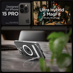 Spigen Ultra Hybrid S MagSafe dėklas iPhone 15 Pro – skaidrus