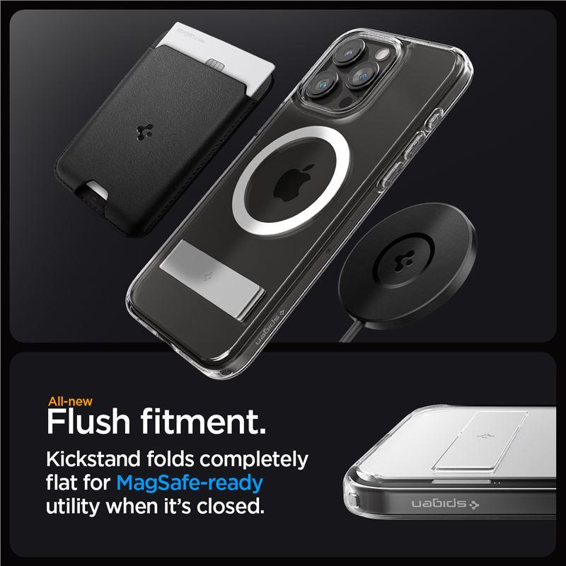 Spigen Ultra Hybrid S MagSafe dėklas iPhone 15 Pro – skaidrus