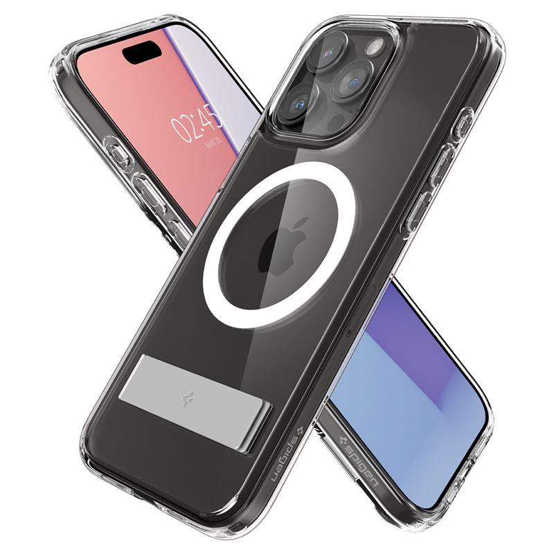 Spigen Ultra Hybrid S MagSafe dėklas iPhone 15 Pro – skaidrus