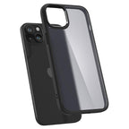 Spigen Ultra Hybrid dėklas iPhone 15 Plus – juodas