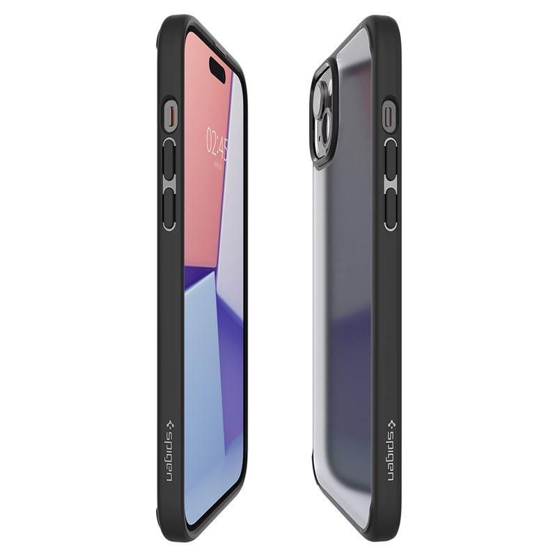 Spigen Ultra Hybrid dėklas iPhone 15 Plus – juodas