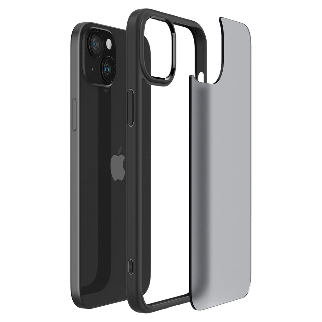 Spigen Ultra Hybrid dėklas iPhone 15 Plus – juodas