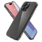 Spigen Ultra Hybrid dėklas iPhone 15 Pro – skaidrus matinis