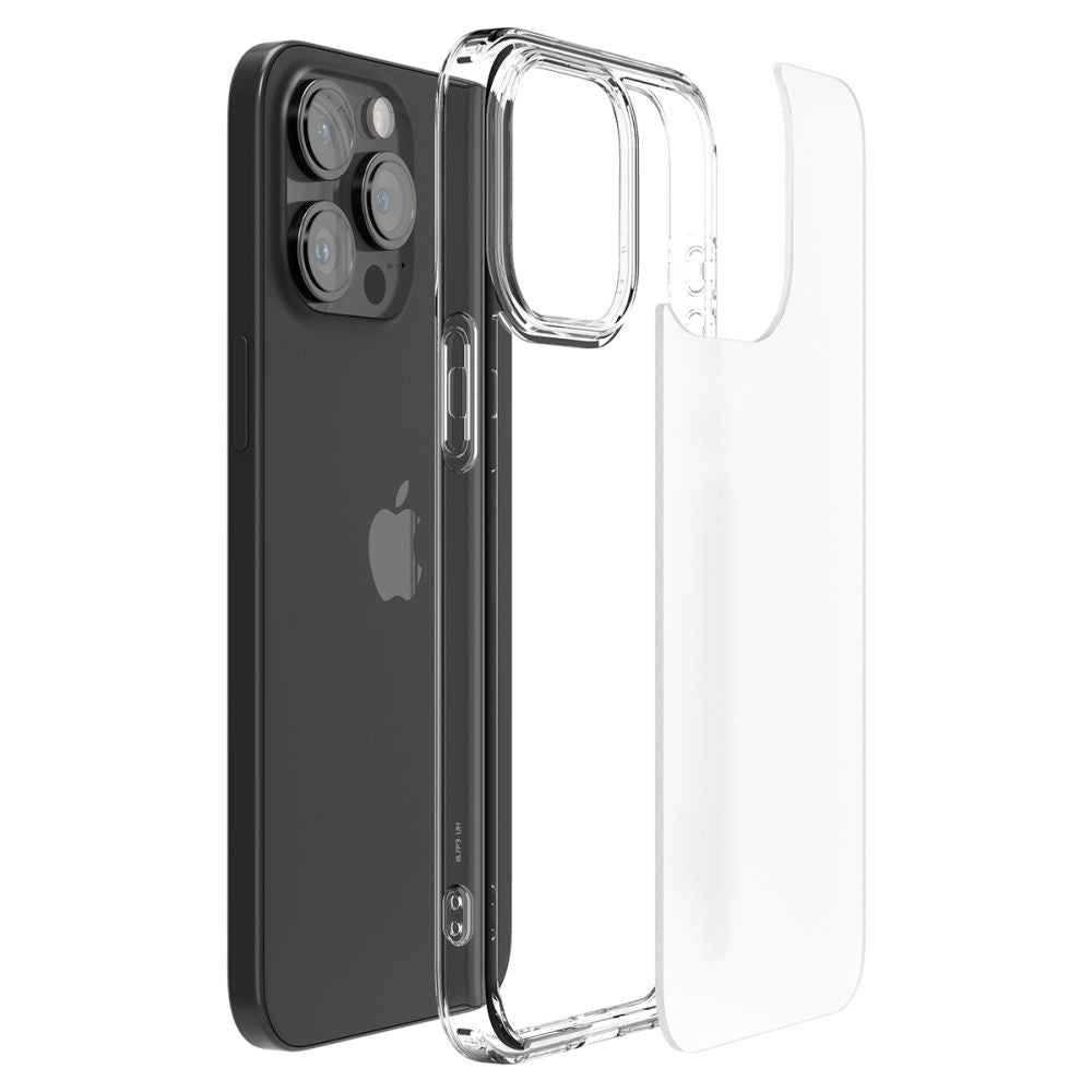 Spigen Ultra Hybrid dėklas iPhone 15 Pro – skaidrus matinis