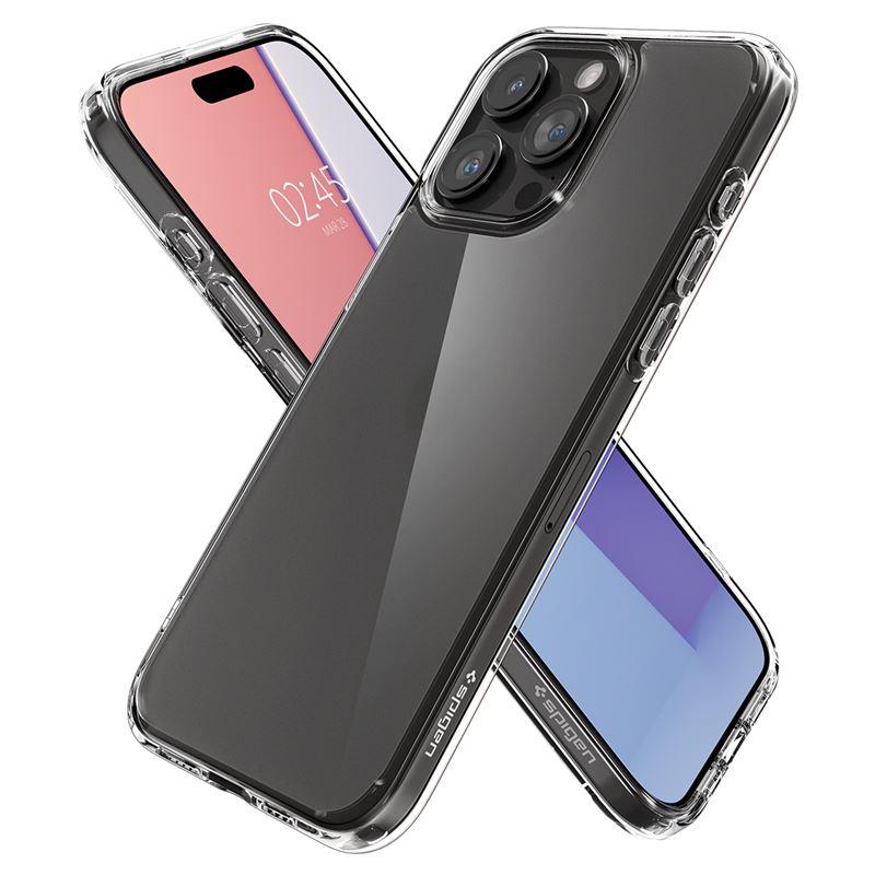 Spigen Ultra Hybrid dėklas iPhone 15 Pro Max – skaidrus matinis