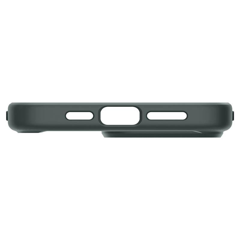 Spigen Rugged Armor MagSafe dėklas iPhone 15 Pro Max – tamsiai žalias