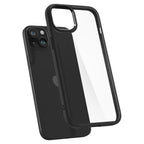 Spigen Ultra Hybrid dėklas iPhone 15 – matinė juoda