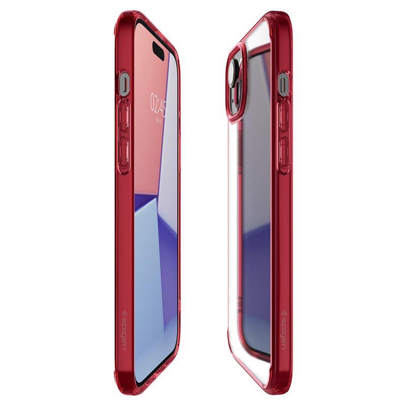 Spigen Ultra Hybrid dėklas iPhone 15 Plus – raudonas