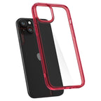 Spigen Ultra Hybrid dėklas iPhone 15 Plus – raudonas
