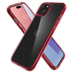 Spigen Ultra Hybrid dėklas iPhone 15 Plus – raudonas