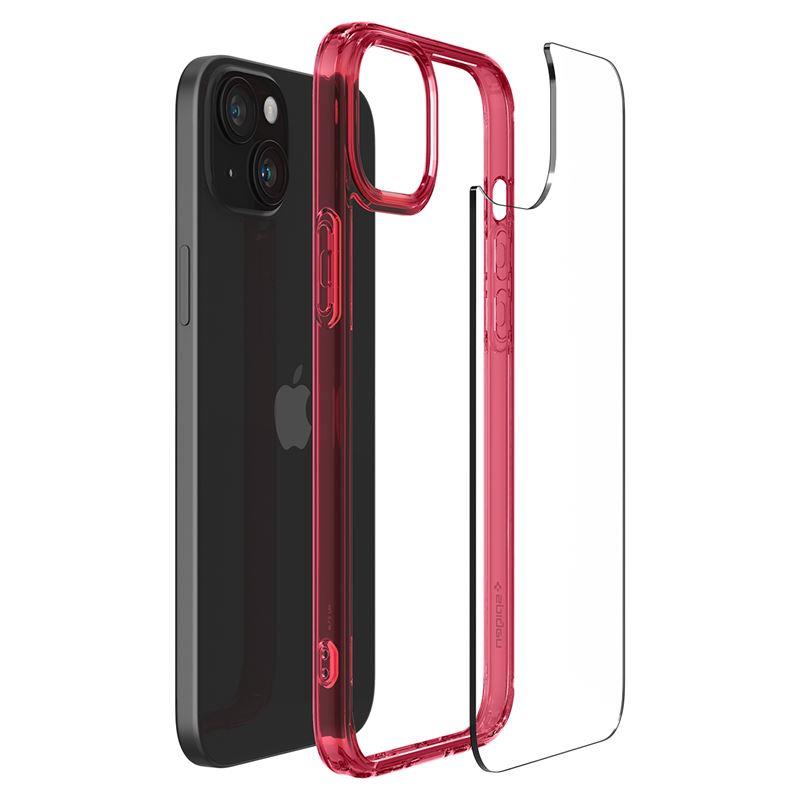 Spigen Ultra Hybrid dėklas iPhone 15 Plus – raudonas