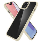 Spigen Ultra Hybrid dėklas iPhone 15 Plus – smėlio