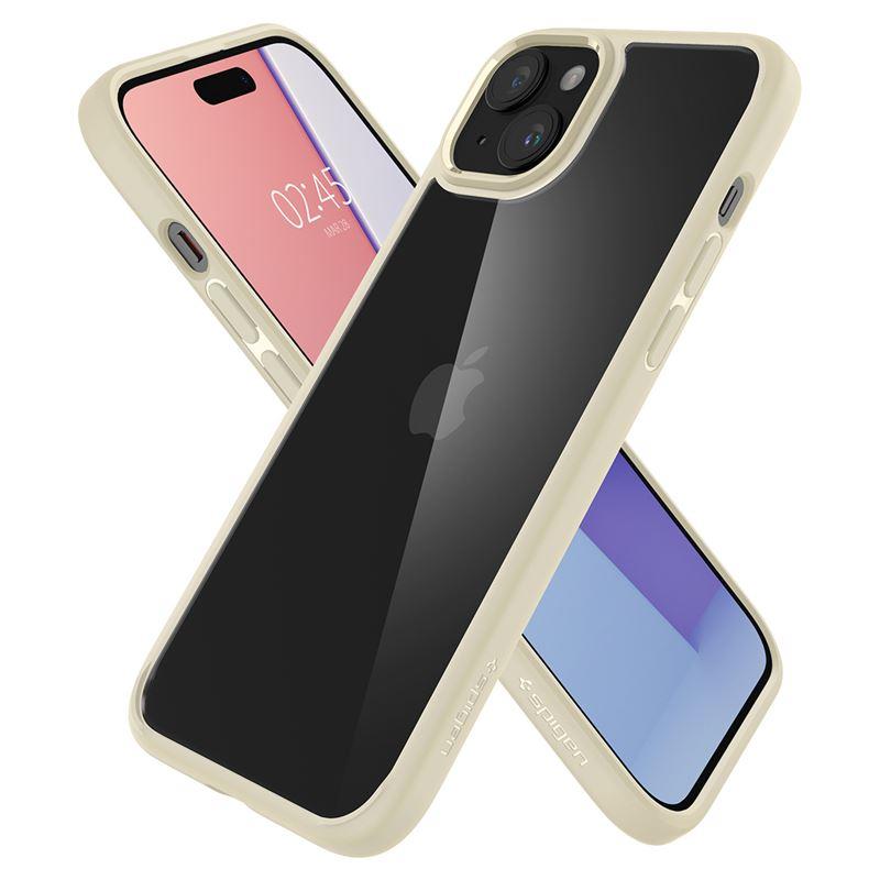 Spigen Ultra Hybrid dėklas iPhone 15 Plus – smėlio
