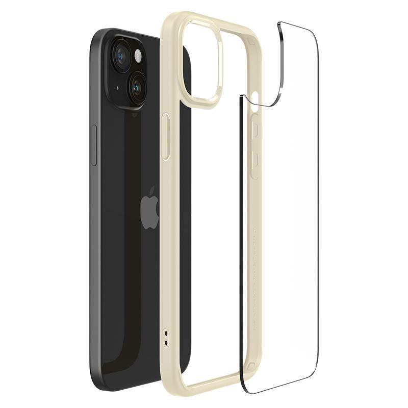 Spigen Ultra Hybrid dėklas iPhone 15 Plus – smėlio