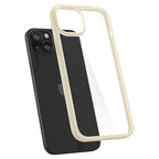 Spigen Ultra Hybrid dėklas iPhone 15 Plus – smėlio