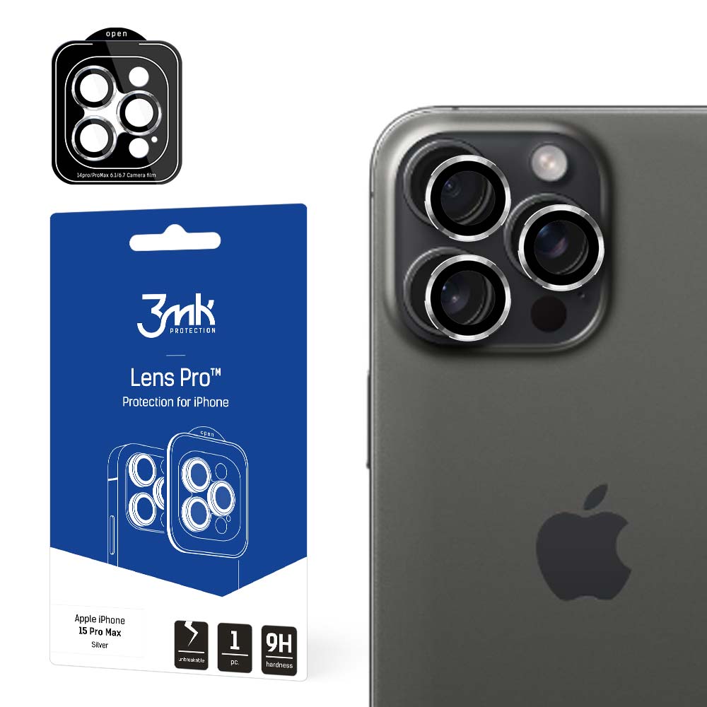 Apple iPhone 15 Pro Max – 3mk Lens Protection Pro