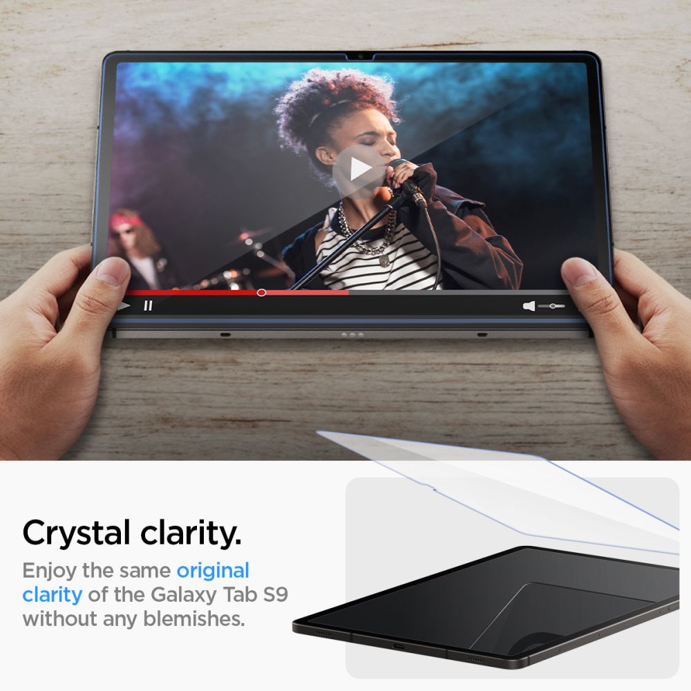 Spigen Glas TR EZ Fit grūdintas stiklas Galaxy Tab S9 11" -- Samsung Galaxy Tab S9 11"