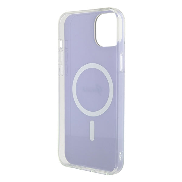 Guess MagSafe dėklas iPhone 15 6.1 – violetinis
