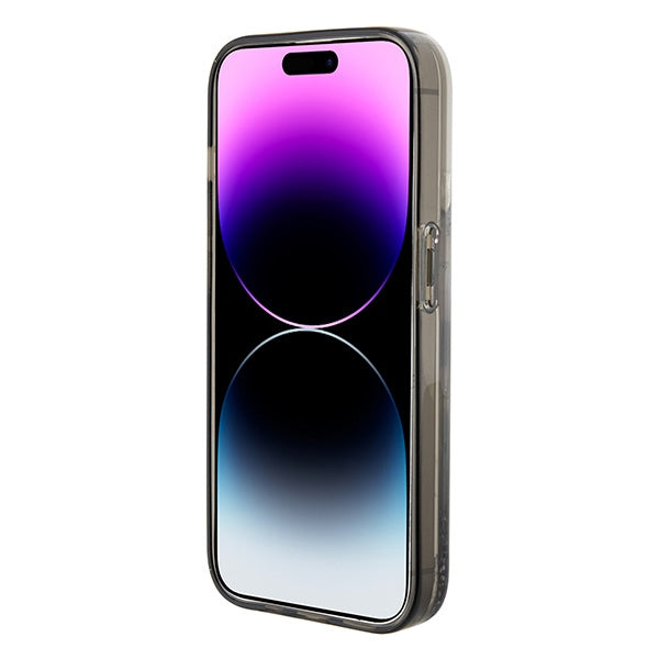 Karl Lagerfeld skaidrus blizgantis dėklas iPhone 15 Pro