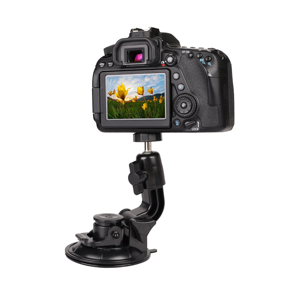 Automobilinis laikiklis kameroms ir GPS įrašymo įrenginiams -- Selfie Sticks & Tripods
