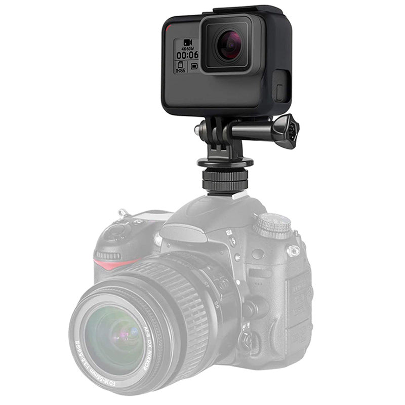 Telefono/Sportinės kameros laikallis su adapteriu - Juoda -- Selfie Sticks & Tripods