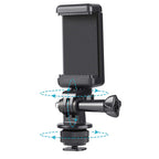 Telefono/Sportinės kameros laikallis su adapteriu - Juoda -- Selfie Sticks & Tripods