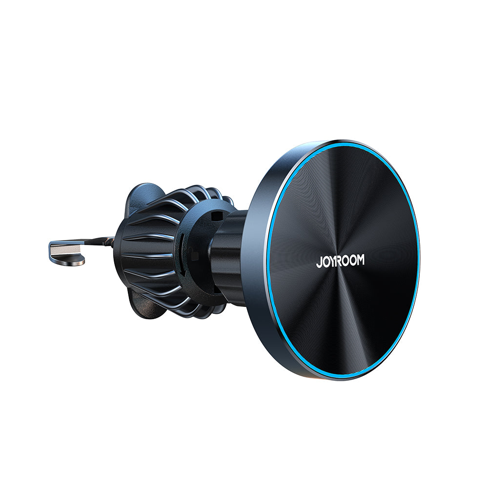 Joyroom JR-ZS240 Pro magnetinis automobilinis laikiklis su belaidžiu įkrovikliu 15W oro ventiliacijos angai - juodas