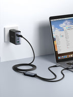 Joyroom Speedy Series S-A21 2in1 USB-C - USB-C / USB-C Laidas 100W 1.5m - juodas