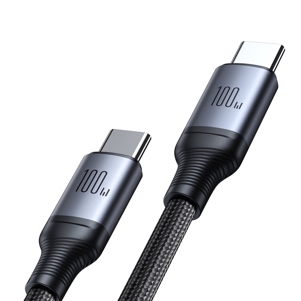 Joyroom Speedy Series S-A21 2in1 USB-C - USB-C / USB-C Laidas 100W 1.5m - juodas
