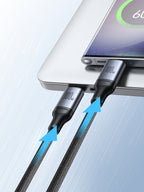 Joyroom Speedy Series S-A21 2in1 USB-C - USB-C / USB-C Laidas 100W 1.5m - juodas