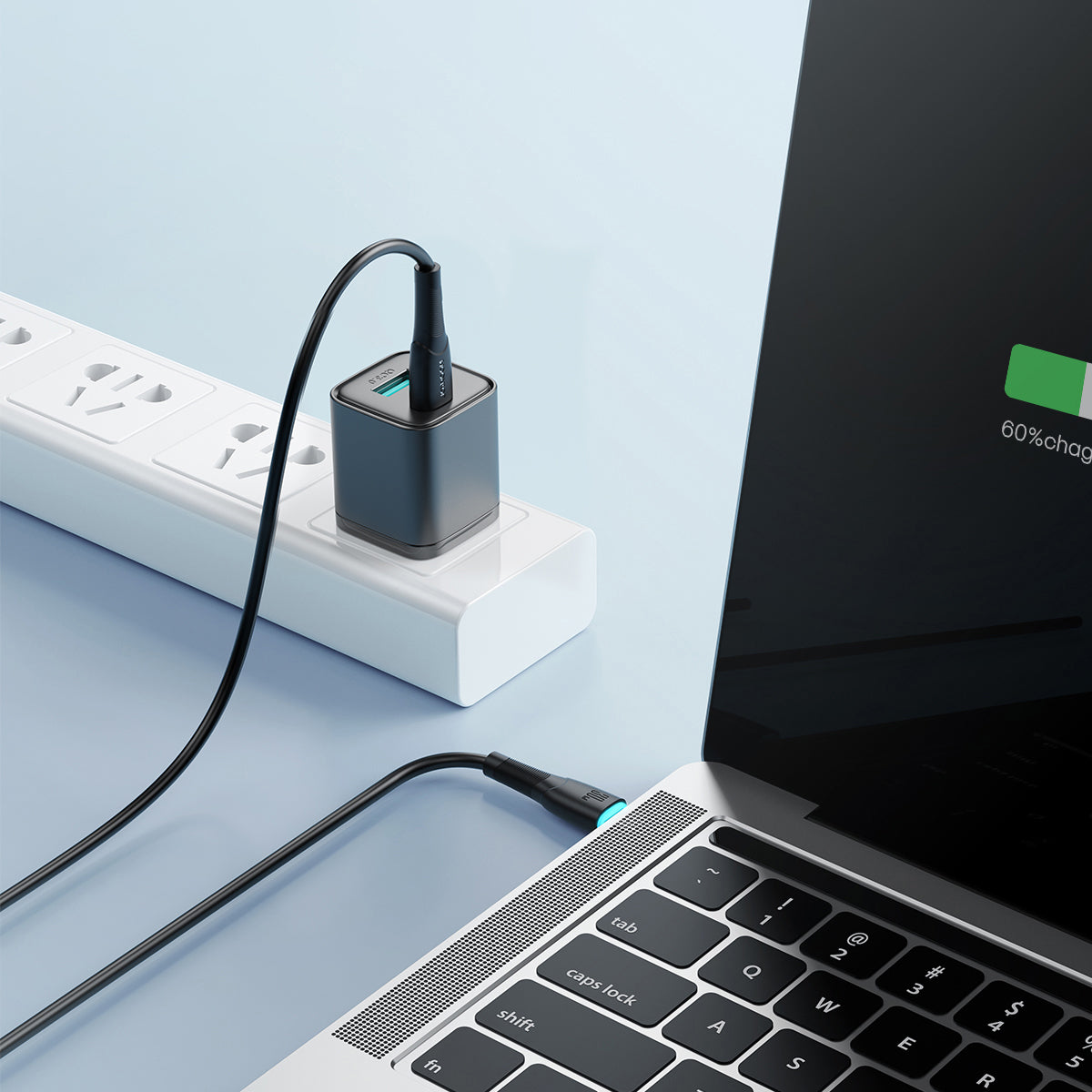 Joyroom Starry Series SA32-CC3 USB-C / USB-C Laidas 60W 1m - juodas