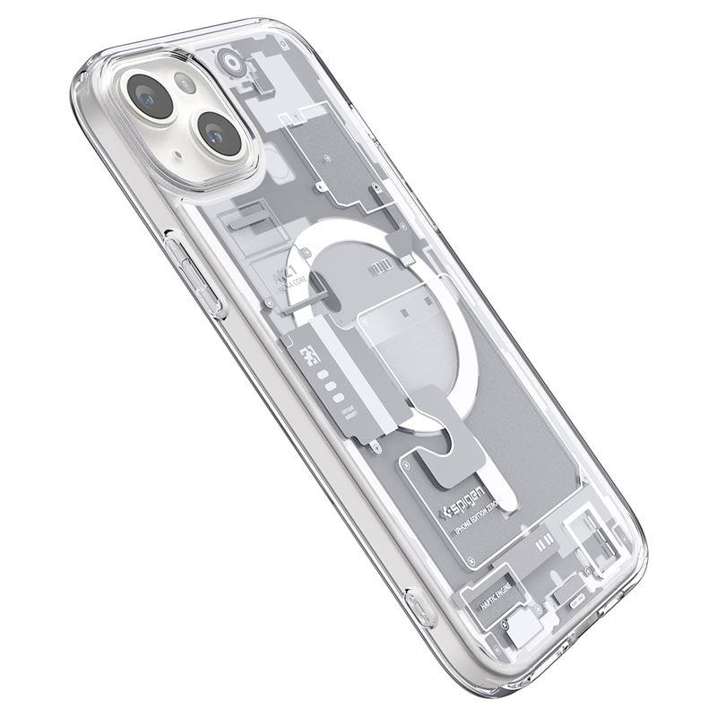 Spigen Ultra Hybrid MagSafe dėklas iPhone 15 Plus – baltas