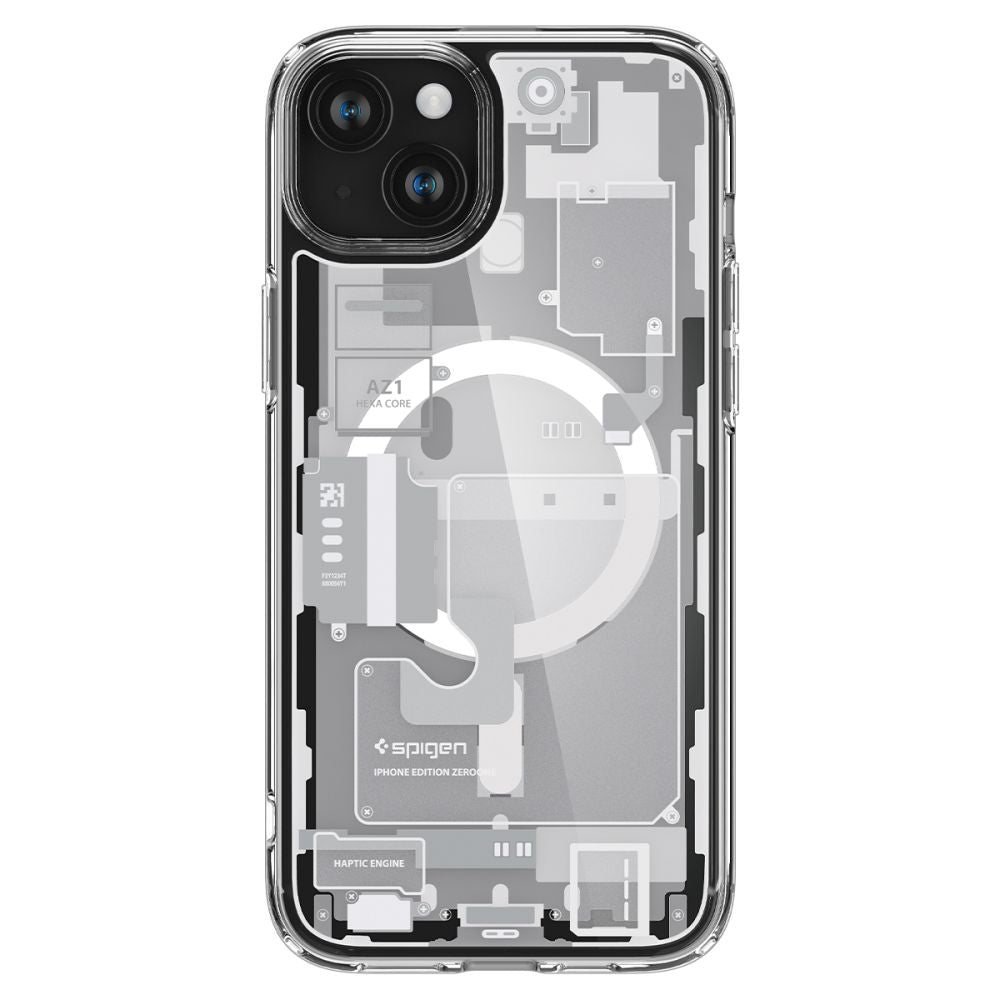 Spigen Ultra Hybrid MagSafe dėklas iPhone 15 Plus – baltas
