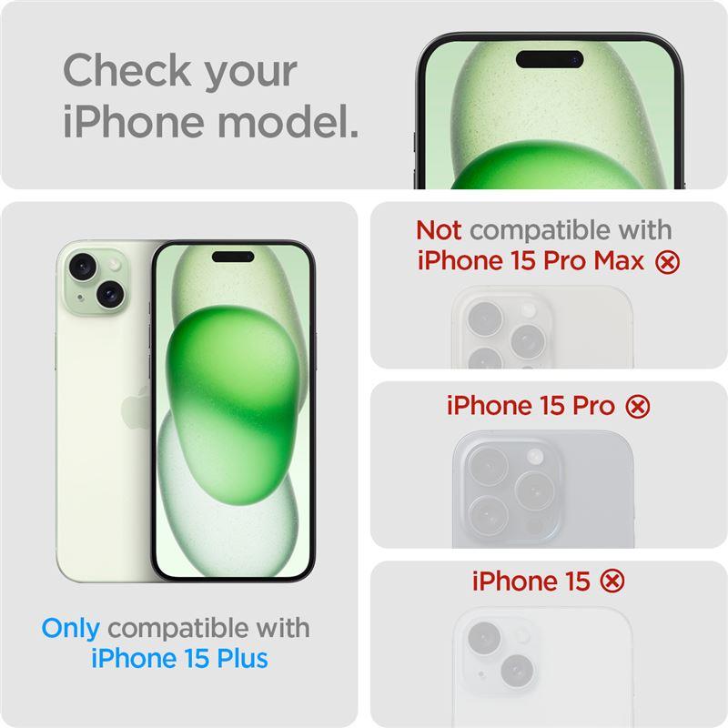 Spigen EZ Fit privatumo grūdintas stiklas iPhone 15 Plus