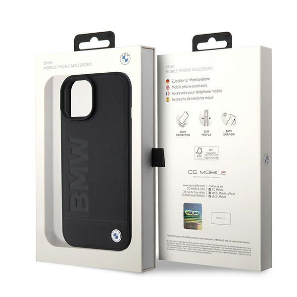 BMW odinis MagSafe dėklas iPhone 15 – juodas