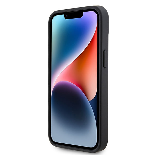 Ferrari odinis dėklas iPhone 15 – juodas