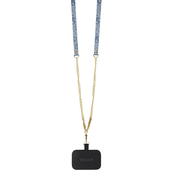 Guess Crossbody 4G dėklas iPhone 15 Pro – mėlynas