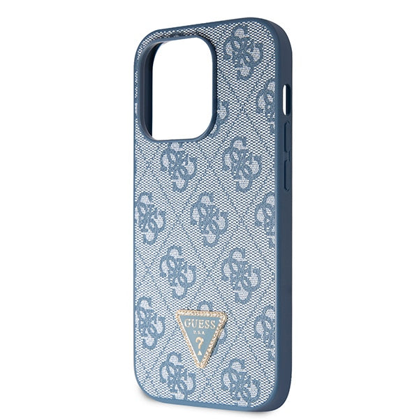 Guess Crossbody 4G dėklas iPhone 15 Pro – mėlynas