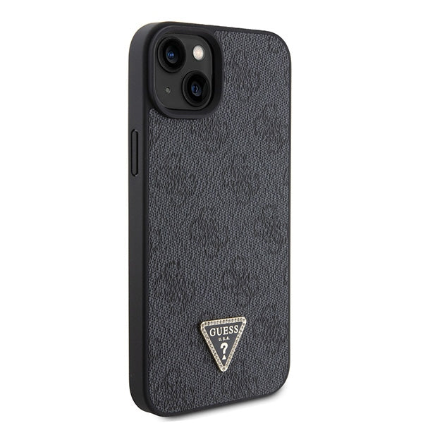 Guess dėklas su dirželiu iPhone 15 Plus – juodas