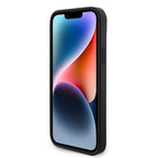 Guess dėklas su dirželiu iPhone 15 Plus – juodas
